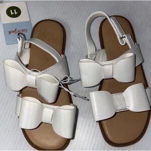 Cat and Jack Toddler White Sandals size 11 - Brand New With Tags